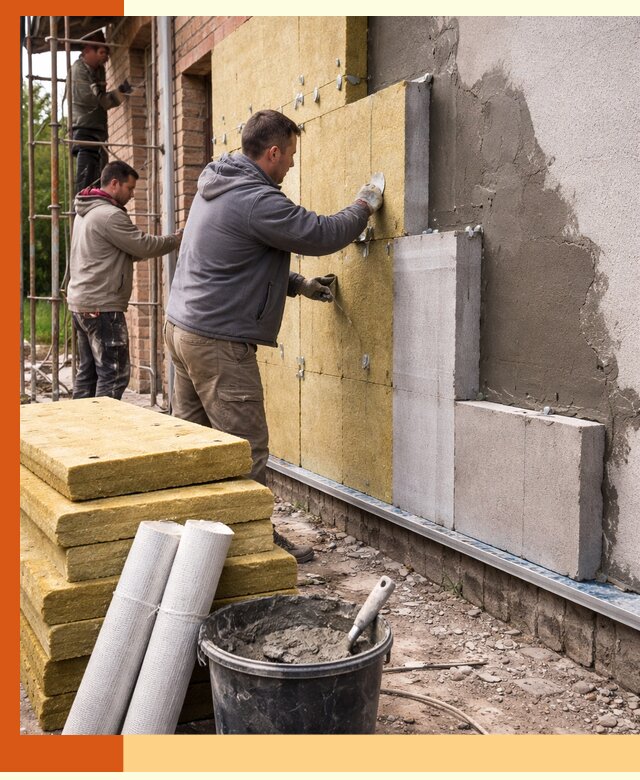 Утепление кирпичного дома под ключ в Феодосии