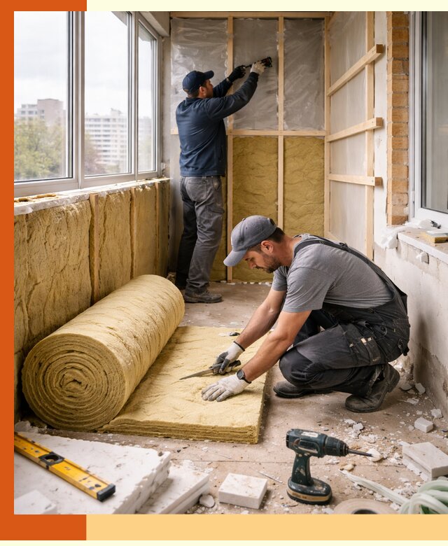 Утепление балкона под ключ в Феодосии качественно и быстро