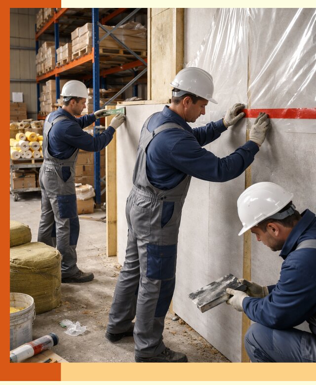 Утепление теплого склада под ключ в Феодосии