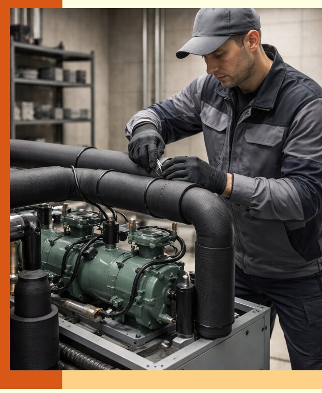 Утепление холодильного агрегата и теплоизоляция в Феодосии